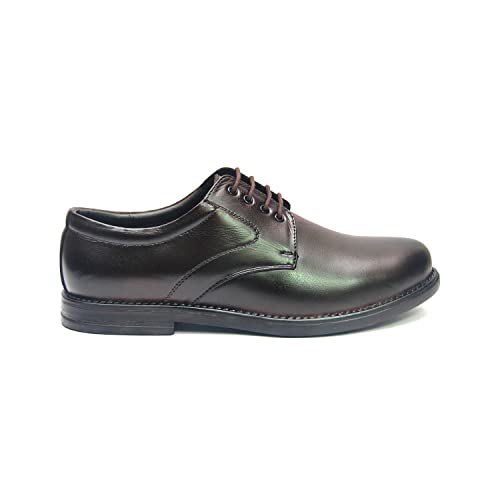 Image of Formal Shoes for Men with TPR Rubber Sole Office /Outdore Genuine Leather Derby Shoes