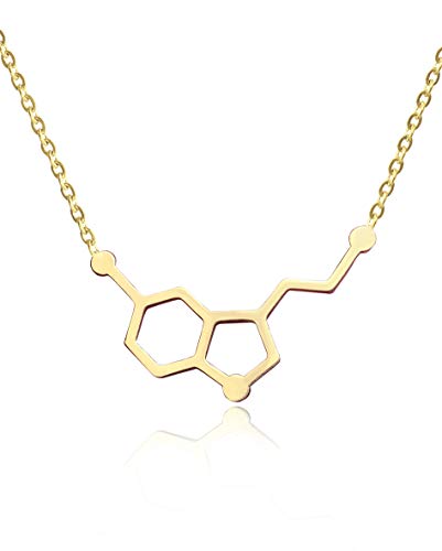 Serotonin Molecule Necklace