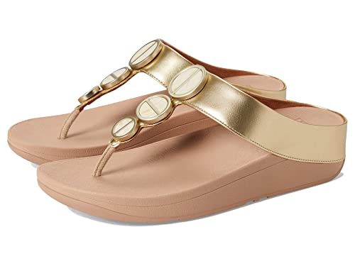 Image of FitFlop Women's LULU Suede Toe-Post Sandals | Lightweight Summer Walking Sandals with Cushioned Comfort, Arch Support & Grip
