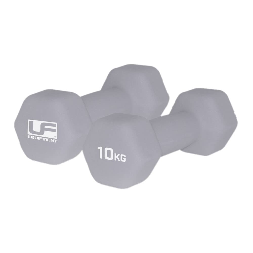 Urban Fitness Hex-Hanteln (Paar) – Neopren überzogen, Blau, Sechseckig, 2 X 1 Kg