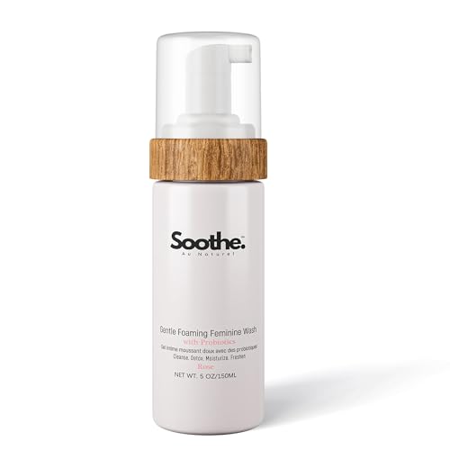 Soothe Au Naturel Gentle Foaming Feminine Wash with Vaginal Probiotics - Daily Intimate Wash for Sensitive Skin, Odor Control & pH Balance for Women, 150ml