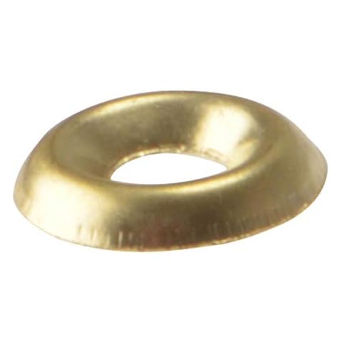 Screw Cup Washers Solid Brass Polished No.10 Cover