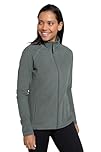 Mountain Warehouse Raso Womens Fleece - Soft Touch Ladies Sweater Top with Full Zip, Microfleece - Best for Spring Summer Daily Use, Outdoors & Travelling Khaki Women's Size 10