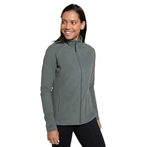 Mountain Warehouse Raso Womens Fleece – Soft Touch Ladies Sweater Top with Full Zip, Microfleece – Best for Daily Use, Outdoors & Travelling