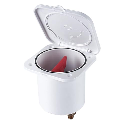 SEAFLO Covered Battery Disconnect Switch with Key - Supports 6V, 12V, 24V, and 32V Systems | 1250A Max Rating | Weather-Resistant ABS Construction for Marine, RV, and Off-Grid Applications