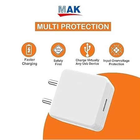 Image of Original 30w Charging Adapter for Realme 6 6 Pro Realme 7 7i Realme 8 8i realme Narzo 20 /20 Pro Realme 30 /30 Pro Realme C3, C11, C15, C21, C25s (Only Adapter).(FIX27)