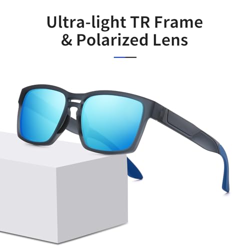 Image of Face Shadow Polarized Fishing Sunglasses for Men Lightweight Sun Glasses TR90 UV Protection for Driving Cycling Golf