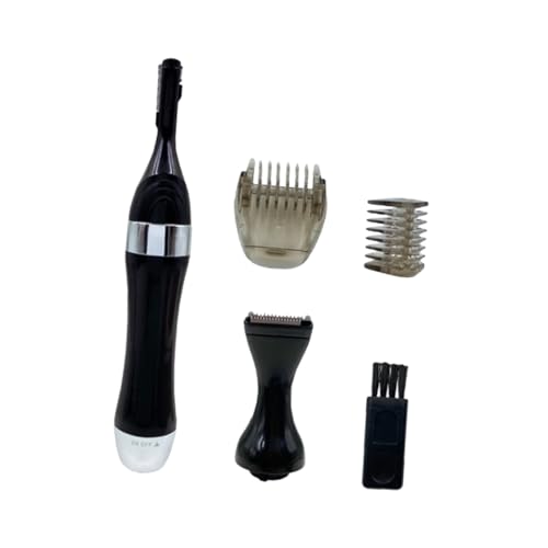 SAFIGLE Depiladora Eléctrica Facial Ligera y Portátil para Recortadora Ergonómica Cabezal Desmontable y Lavable para Cejas Nariz y Corporal