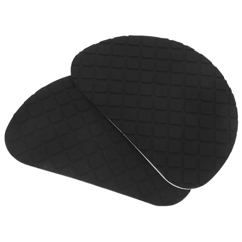 SHOWERORO Almohadillas Antideslizantes para Suela de Zapatos Protectores para Talón Negro Reducción de Ruido y Amortiguación 1 Par para Tacones y Zapatillas Adhesivos Flexibles y