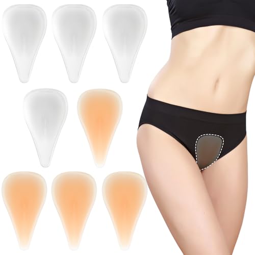Geyoga 8 Pcs Pads Toes Concealer Seamless Hider Reusable Silicone Anti Cover Insert Guard for Women Girls