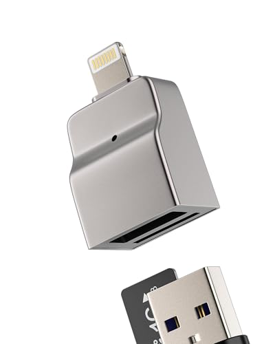 Lightning to Micro SDJ[h[_[ USB 3.0i2in1jTFJ[h[_[ MFIF؍ Apple ΉiPhone 14 Pro Max ΉiPadp OTGP[u fW^JΉ LightingWbNA_v^[