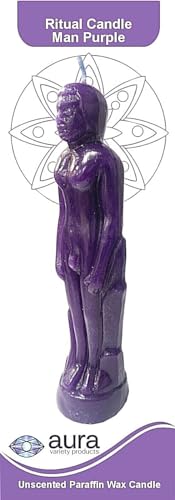 Aura Figure Candle Purple Man Vela Figura Hombre Morado 7.50