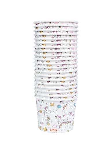 Image of Glad for Kids Unicorns Paper Snack Bowls, Disposable Paper Bowls for-Kids Snacks and Parties, Sturdy Microwave Safe Bowlsfor Everyday Use and Easy Cleanup, 12 Oz, 20 Count (Pack of 2)