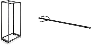 StarTech.com 42U 19" Open Frame Server Rack & 24 Outlet Vertical Rack Mount PDU Power Strip for 42U Network Server Racks (72" Tall) - 120V/15A - w/ 10ft Power Cord (RKPW247015)