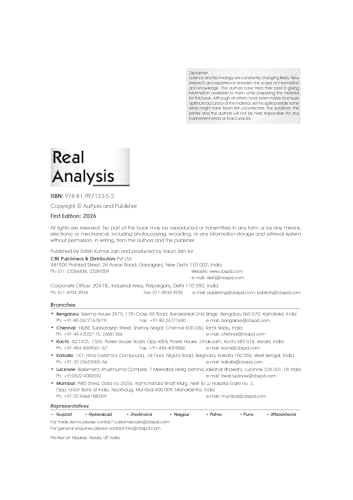 Image of REAL ANALYSIS AS PER THE LATEST SYLLABUS PRESCRIBED BY UGC FOR BA /BSC /BSC (HONS) AND POSTGRADUATE COURSES OF ALL INDIAN UNIVERSITIES (PB 2026) ISBN - 9788199713352