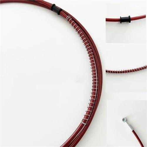 Cable hidráulico flexible AN3 M10 con terminales de 90 grados para motos 6