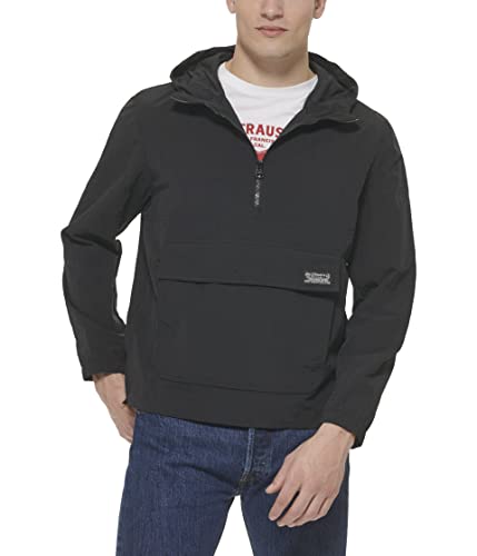 Image of LEVI'S Men's Lightweight Taslan Hooded Popover Windbreaker Jacket