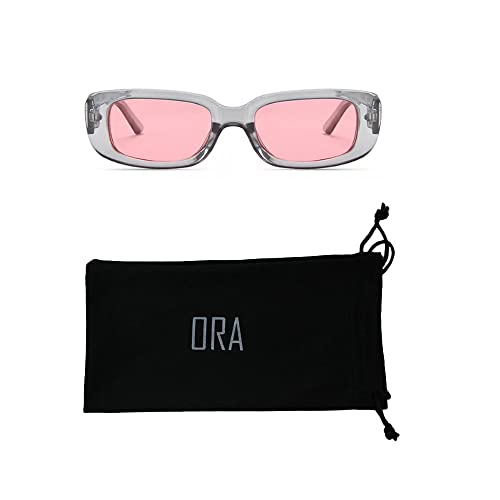 ORA rectangle sunglasses womens y2k Sunglasses womens trendy 2022 retro sunglasses 2000s square 90s sunglasses rave glasses2