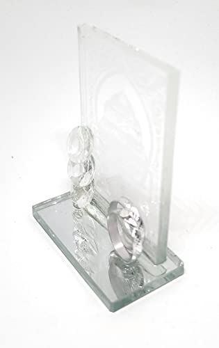 Islamic Car Front Console Decorative Ornament AMN-344 Mini Glass Ayat Kursi Al Quran Muslim Car Accessory Decor Gift (Transparent - Al Fatiha)