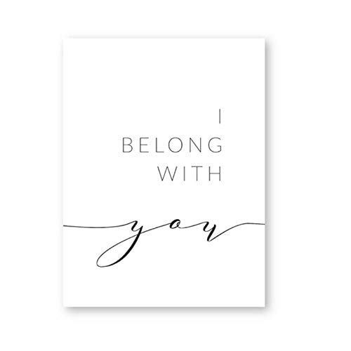 Tableaux citations d'amour minimalistes AdoDecor avec cadre pour salon et chambre