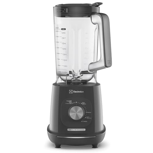 Electrolux Liquidificador 1500W 3,2L Pulsar 3 em 1 15receitas pre-programadas Efficient com TriForce 15 Velocidades Cinza EBL1500 220v