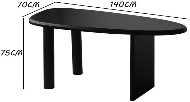 Diagram showing desk dimensions: 140cm length, 70cm width, 75cm height