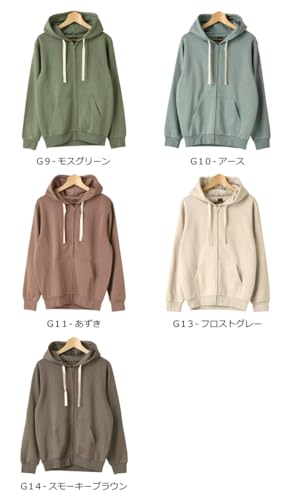LIMITED SELECT(リミテッドセレクト) スウェット パーカー メンズ 暖か 裏起毛 ジップパーカー 無地 秋 冬 長袖 の商品画像 5