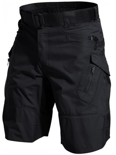La mejor comparación de Pantalones cortos para Hombre comprados en linea. 50 EKEJLI Pantalon Cortos de Senderismo para Hombre, Pants Cortos de Carga tácticos Impermeables, Pantalones tácticos Cortos para Hombre (MX/US, Cintura, 34, Regular, Negro)