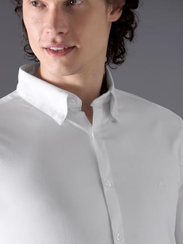 Image of BEYOUNG Regular Fit Formal Satin Shirt for Men | Full Sleeves | Men's Stylish Satin Silk Shirt | Formal Shirt | Buttondown Collar | Satin Solid Shirt for Men