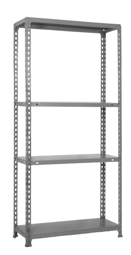 Simonrack Estanteria Almacenaje, 150x90x40 Cm, Al X An X Lr Estanteria Metalica, 4 Baldas, 70 Kg De Punto Flexión, Acero Galvanizado, Gris - Ecoclick Simonrack Estanteria Almacenaje, 150x90x40 Cm, Al X An X Lr Estanteria Metalica, 4 Baldas, 70 Kg De Punto Flexión, Acero Galvanizado, Gris - Ecoclick