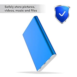 Hard disk esterno portatile USB 3.0 da 2 TB per PC e laptop, custodia in metallo, colori multipli (nero/grigio/blu/rosso), design compatto, trasferimento dati ad alta velocità