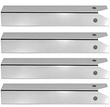 4 Pack Stainless Steel Heat Plate for CFM TG475-2, Great Outdoors Pinnacle TG475-2, Lynx L27-2-2010 and Uniflame GBC750W-C, GBC750W, NSG3902B, Wellington, GNSG3902B Gas Grill Models