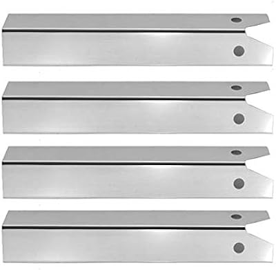 4 Pack Stainless Steel Heat Plate for CFM TG475-2, Great Outdoors Pinnacle TG475-2, Lynx L27-2-2010 and Uniflame GBC750W-C, GBC750W, NSG3902B, Wellington, GNSG3902B Gas Grill Models