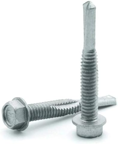 Strong-Shield Coated Hex Washer Head Self Drilling Screws - #12-24 x 2 Qty 100