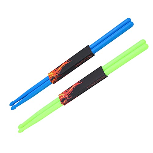 Baquetas coloridas 5A de nylon para bateristas principiantes miniatura 7