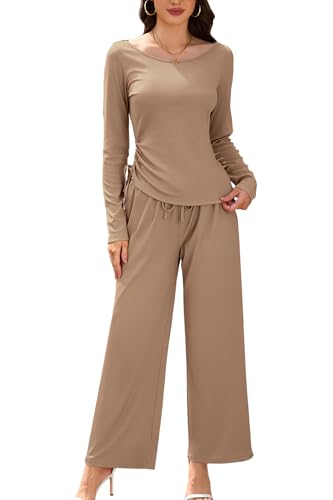 Ensemble 2 pièces chic et élégant en maille fluide pour femme SHEKINI