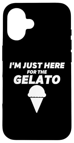 I'm Just Here For The Gelato �t�@�j�[�o�j���A�C�X�N���[���p�[�e�B�[ �X�}�z�P�[�X iPhone 16 �p