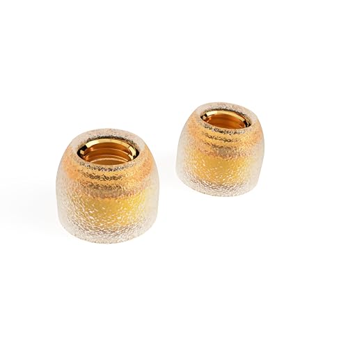 Image of TANGZU Tang Sancai Noble Earbud Tips, Brass IEM Ear Plugs, Replaceable Liquid Silicone Medical Grade Hypoallergic Wide Bore Eartips, Optional XS /S /M /L Size for in Ear Earphones (S- 1 Pair)