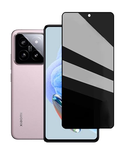 Image of For Xiaomi 14 5G Privacy Screen Protector Tempered Glass [24 Anti-Spy] [Zero Bubble] [Auto Dust-Remove] [Support Fingerprint Unlock] Anti Spy HD 9H - 1 Pack