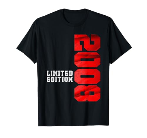 Aniversário 2008 decoração original 18 anos menino t-shirt