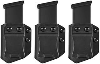 Universal 3PC 9mm/.40 Double Stack IWB/OWB Mag Carrier Magazine Holster