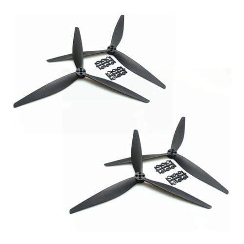 Hélice pour moteur sans balais 1308 tripale 13x8 de 5mm pour drone