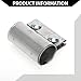 Hihaha Exhaust Pipe Clamp/Exhaust Muffler Tube Joint for Car Truck/Durable Stainless Steel 1.50