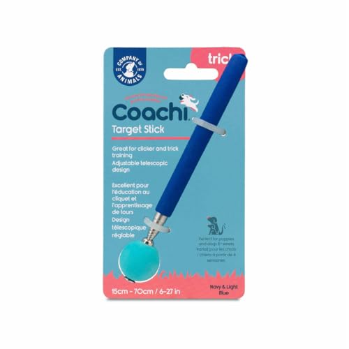 Coachi Target Stick, Teleskop-Design mit großem Ball als Ziel, Hundezubehör für Clicker- & Agility-Training, zum Beibringen von Kommandos und Tricks, für Hunde- und Welpentraining