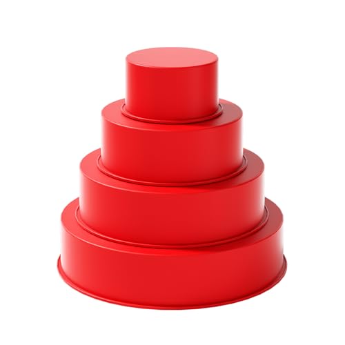 saphe 4 packs Silicone Cake Pans, Nonstick Silicone Round Cake Molds for baking, silicone bakeware...