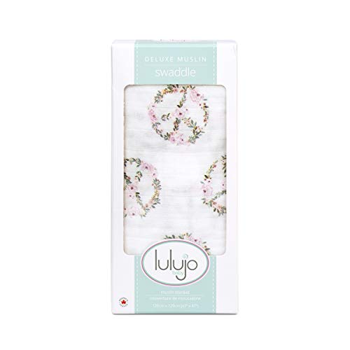 Image of Lulujo Baby Swaddle Blanket| Unisex Softest Bamboo Viscose Muslin Swaddle Blanket| Neutral Receiving Blanket for Girls & Boys | 47in x 47in Peace