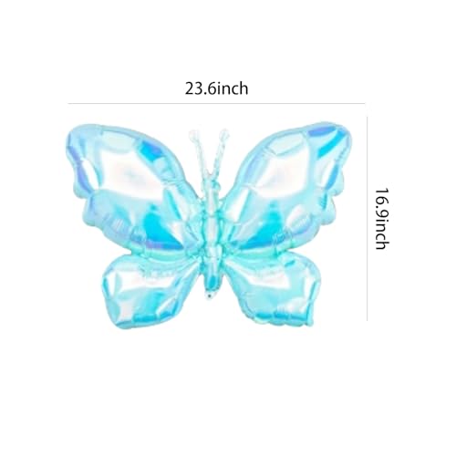 Image of PLAP Birthday Butterfly Party Balloons Party Decorate with Balloon Decorations (Blue)