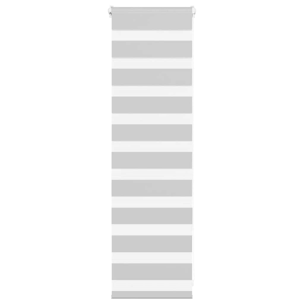 Vidaxl (Light Grey, 40 X 100 Cm) Zebra Blind Dark Grey 45X230 Cm Fabric Width 40.9 Cm Polyester