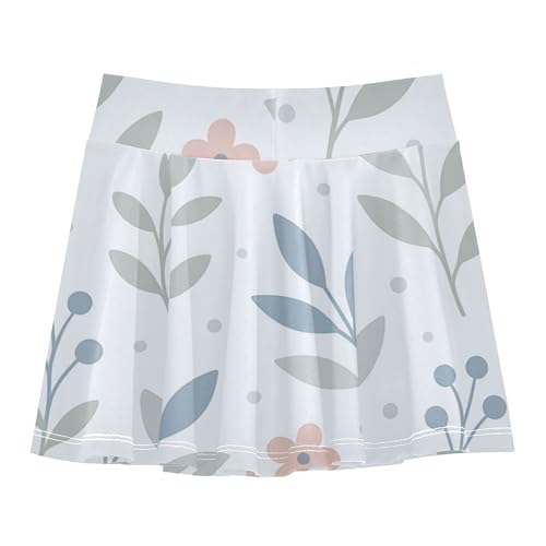 Athletic Skirts for Girls with Shorts Flowy Little Girl Skorts Kids Cheer Skirt with Pockets2