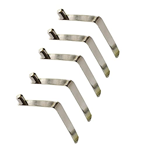 UP100 50 Pieces 4-9mm Stainless Steel Solid Button Clips Snap Spring for Wet Environments with Elastic Requirements Awning Camping Caravan Telescopic Tube Positioning (Silver Button Diameter 7mm)